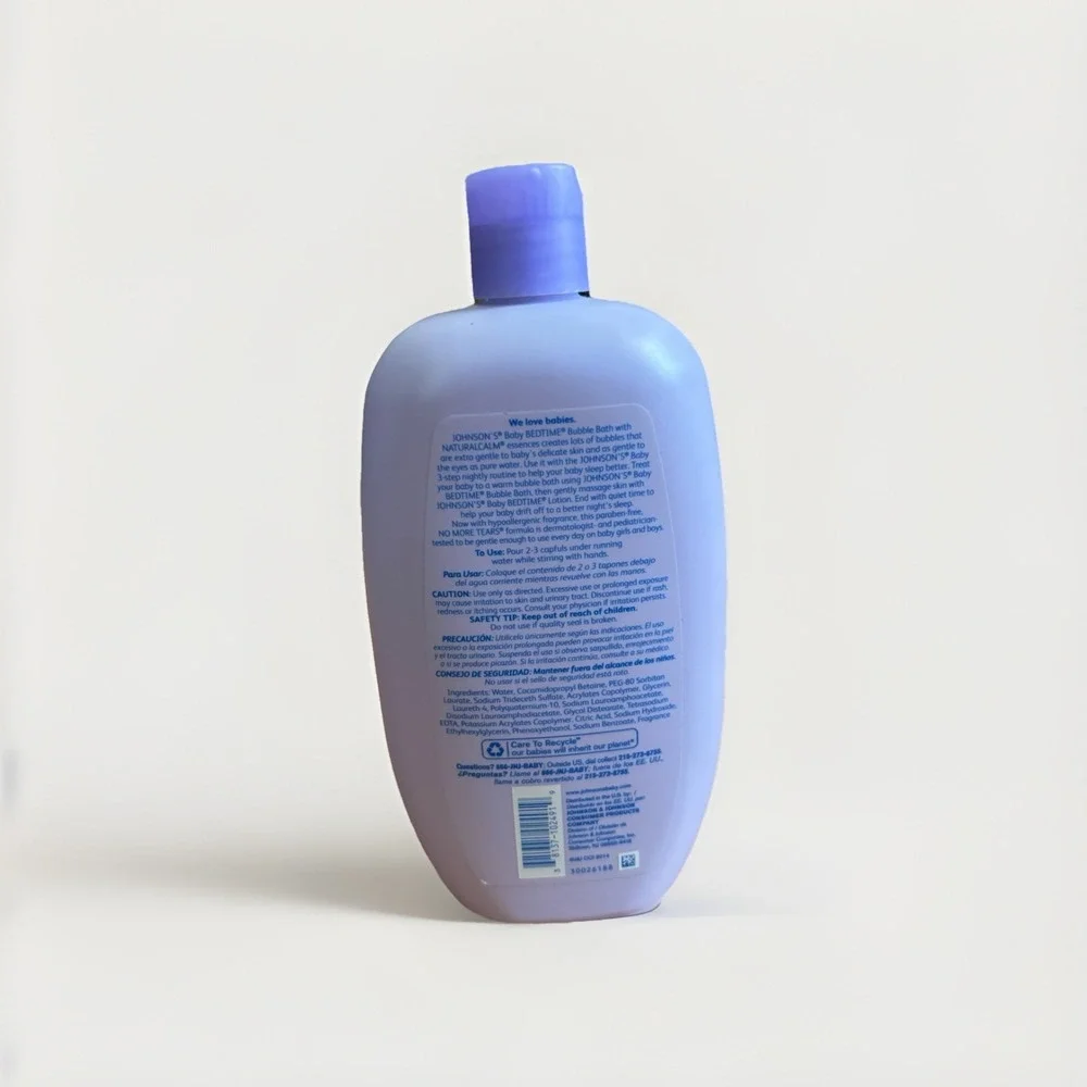 Johnson's Baby Bedtime Bubble Bath 28 oz Discontinued Improved Formula No Tears
